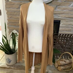 NWT WONDERLY FULL LENGTH OPEN FRONT CARDIGAN SZ XXL BEIGE